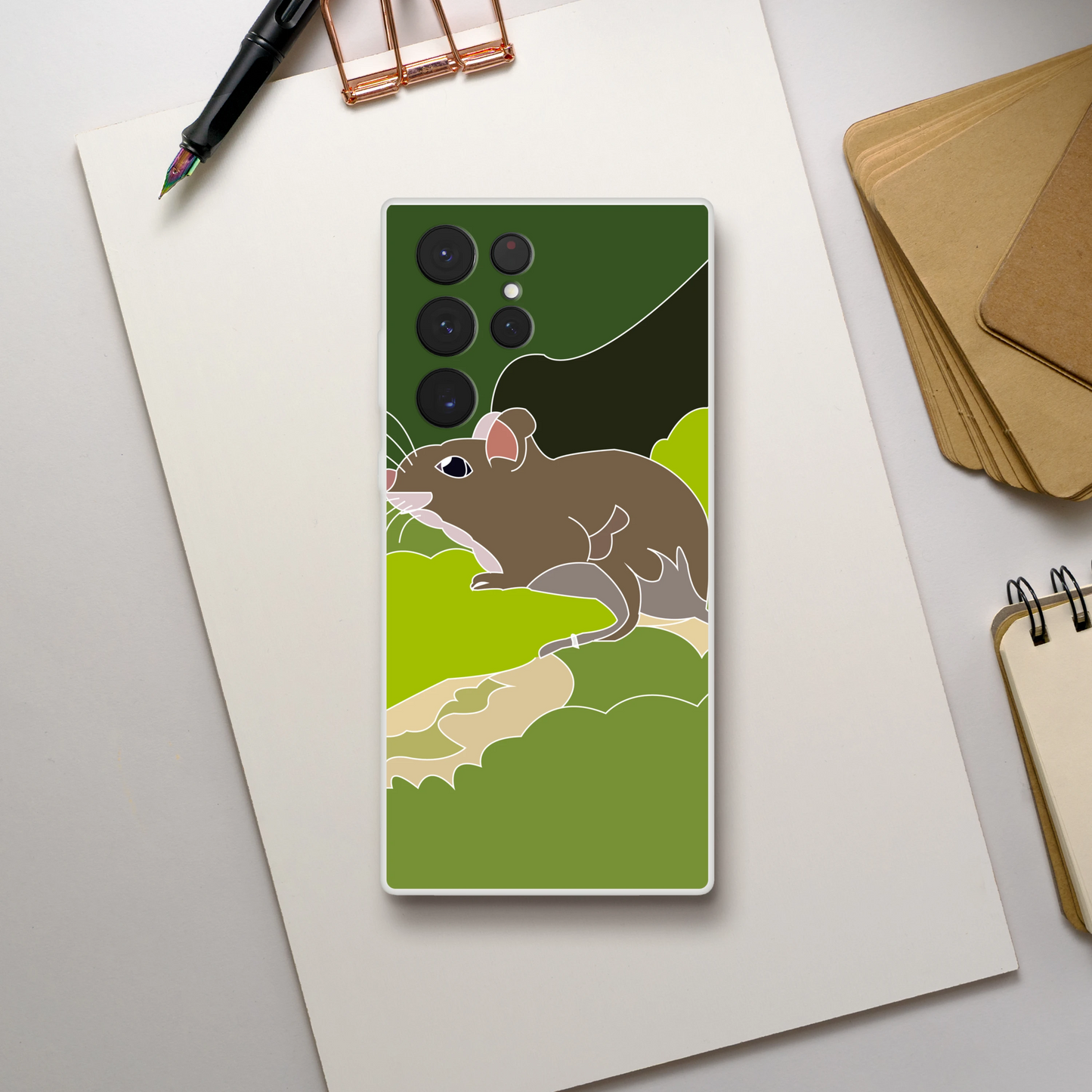Mouse Phone Case — Cute Illustrated Animal Cover