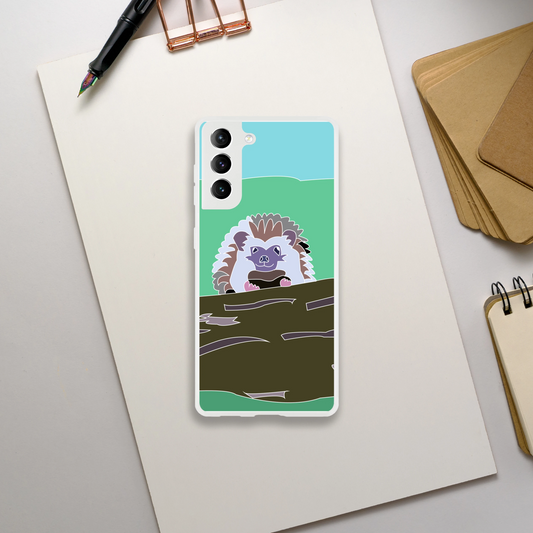Hedgehog Phone Case — Cute Illustrated Animal Cover