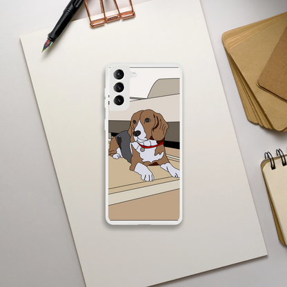 Beagle Phone Case — Cute Illustrated Dog Cover for Animal Lovers