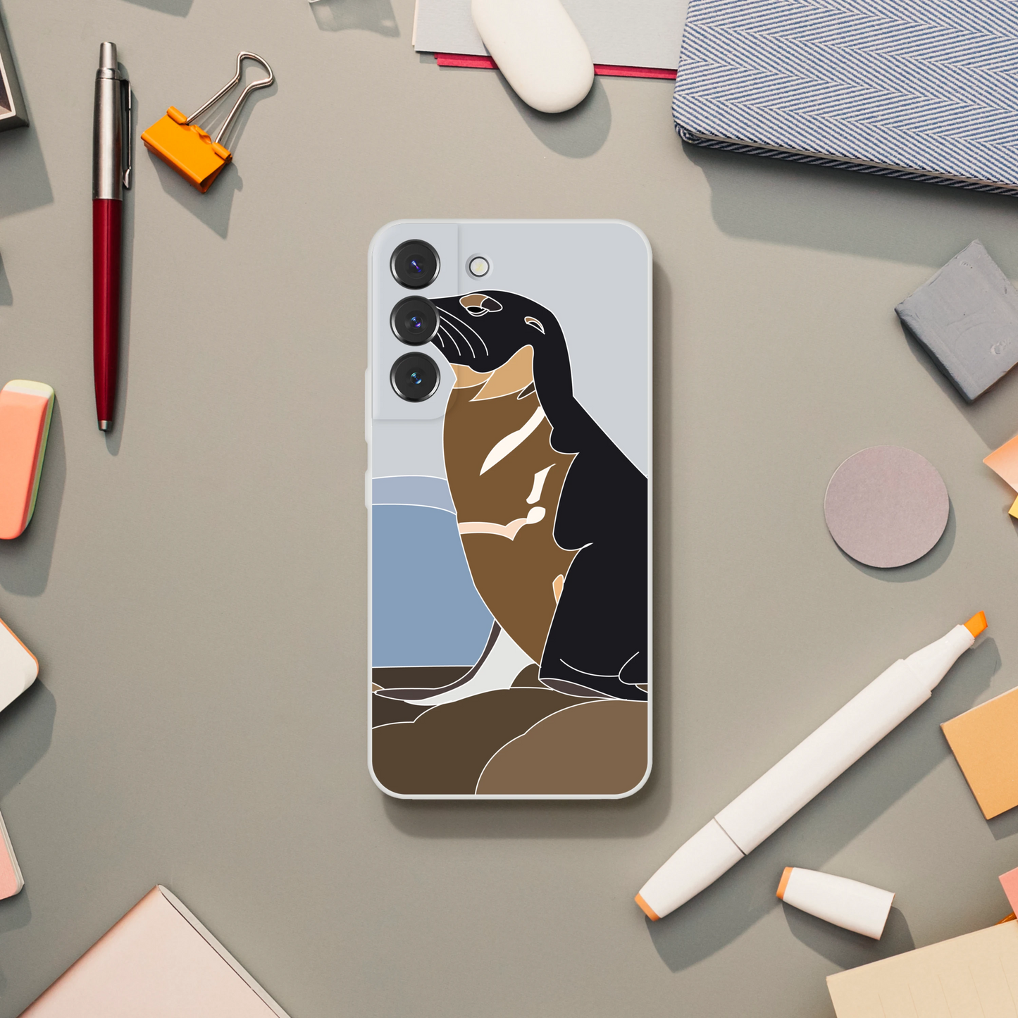 Seal Phone Case — Charming Illustrated Ocean Animal Cover