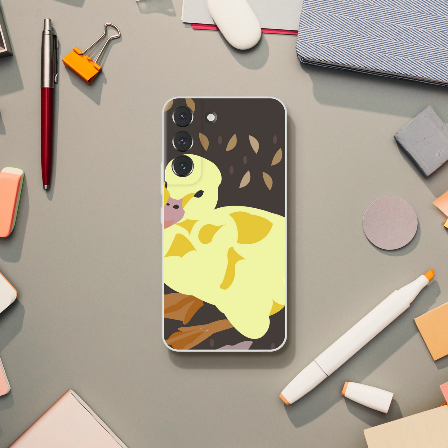 Duckling Phone Case — Adorable Illustrated Baby Duck Cover