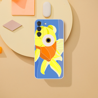 Goldfish Phone Case — Cute Illustrated Fish Cover