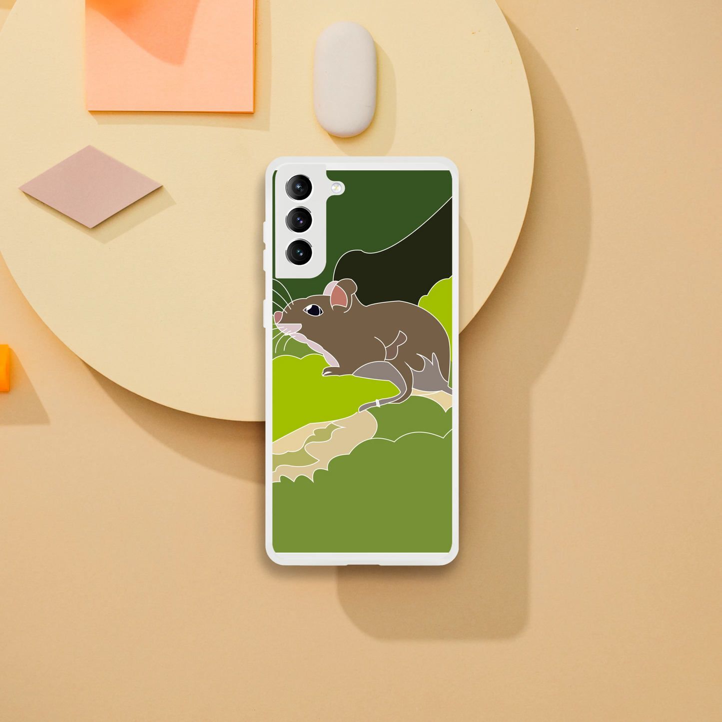 Mouse Phone Case — Cute Illustrated Animal Cover