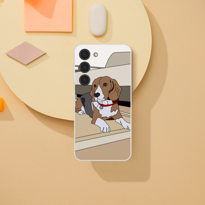 Beagle Phone Case — Cute Illustrated Dog Cover for Animal Lovers
