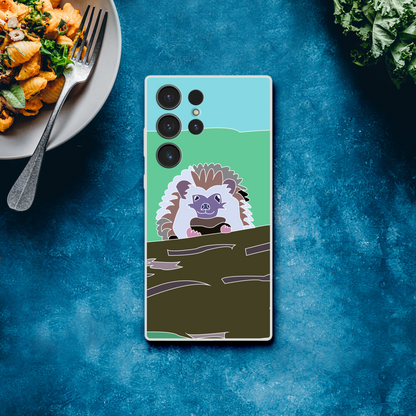 Hedgehog Phone Case — Cute Illustrated Animal Cover