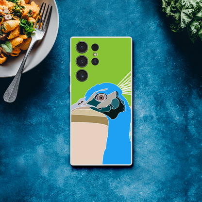 Peacock Phone Case — Vibrant Illustrated Bird Cover