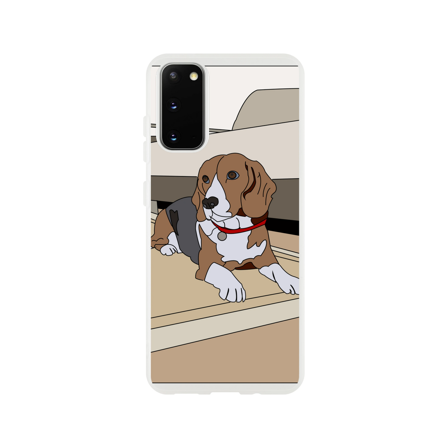 Beagle Phone Case — Cute Illustrated Dog Cover for Animal Lovers