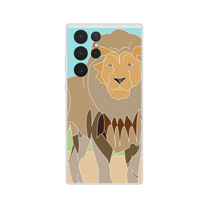 Lion Phone Case — Bold Illustrated Wildlife Cover