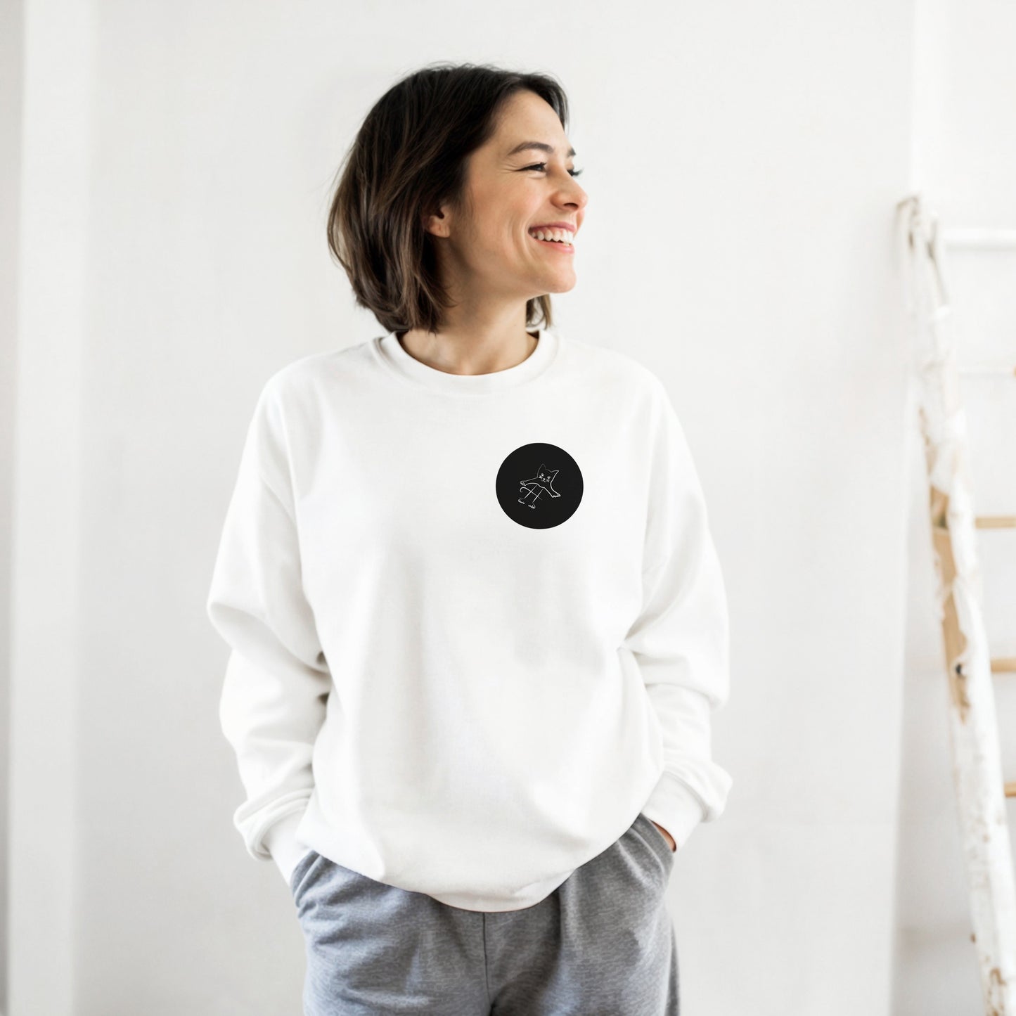 Sagittarius StarDust Kitty Sweatshirt - Zodiac Cat Design