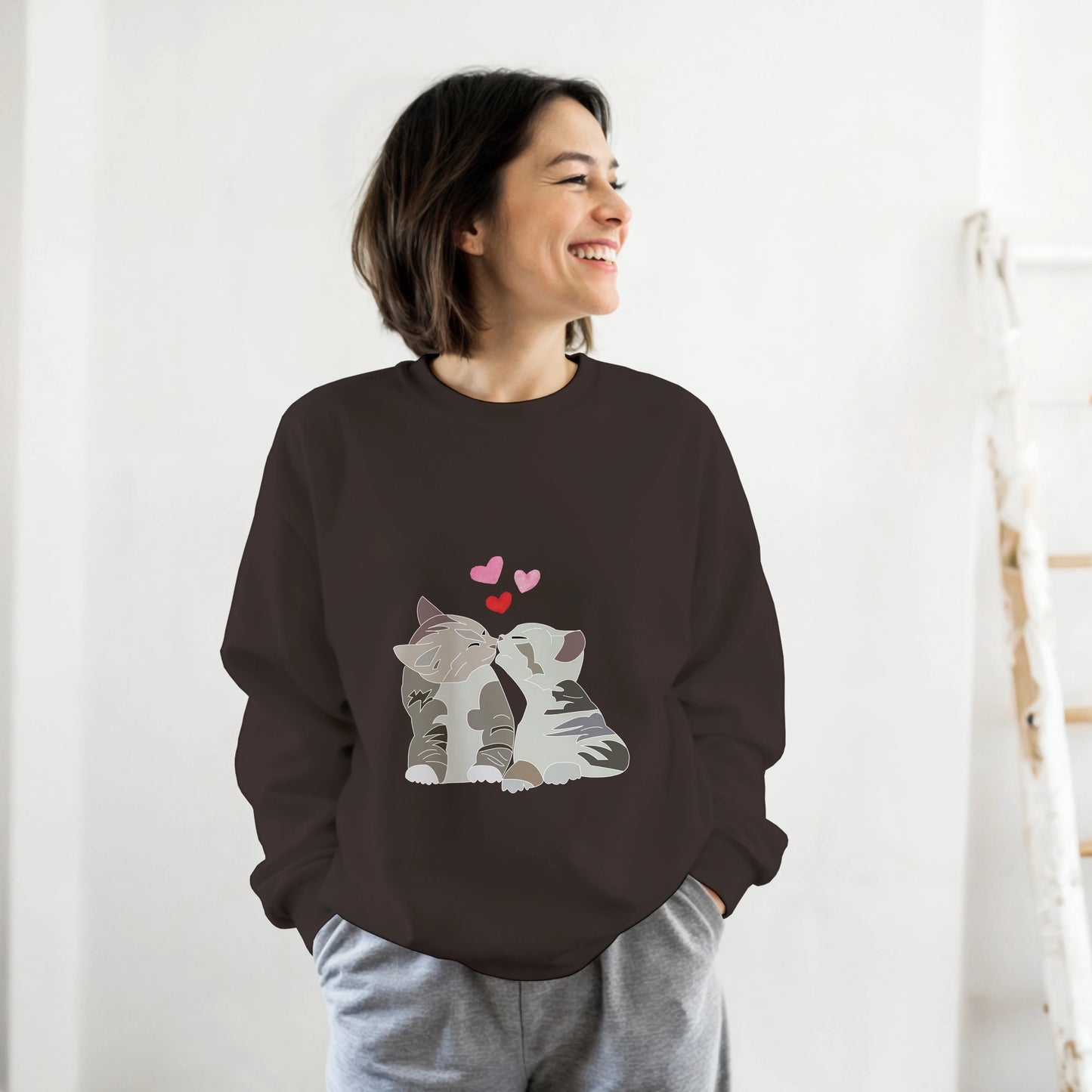 Snuggling Cats Love Sweatshirt