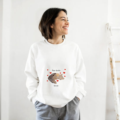 Purr-fectly Loved Kitten Sweatshirt