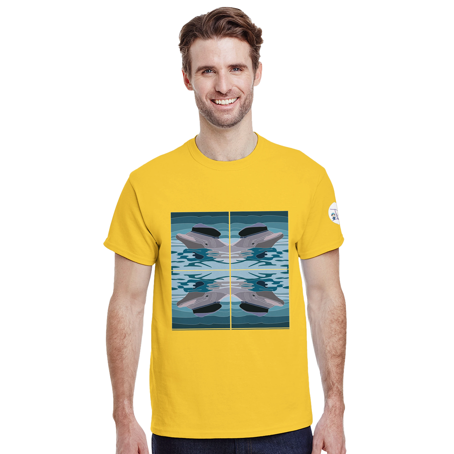 Wild & whimsy - Dolphin in a Beret Tee  - Popup Style