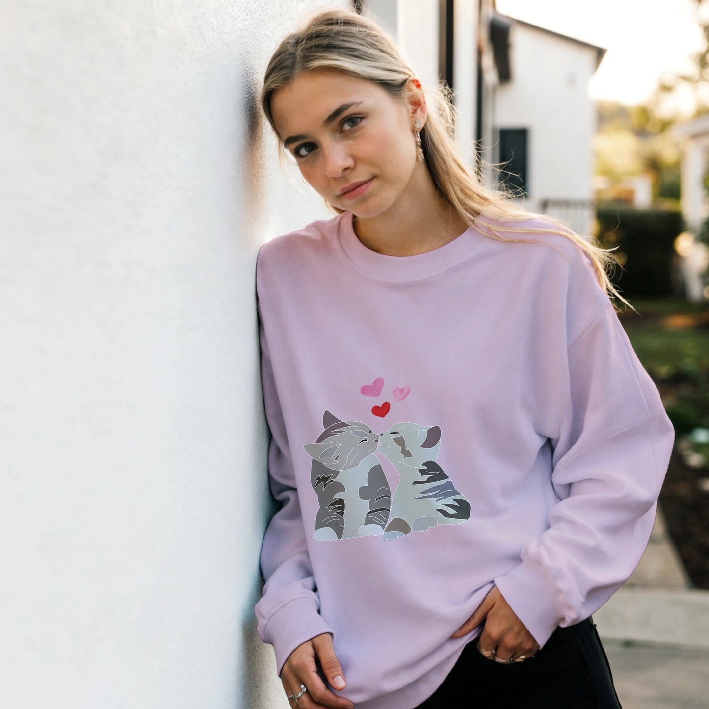 Playful Cats with Yarn Sweatshirt