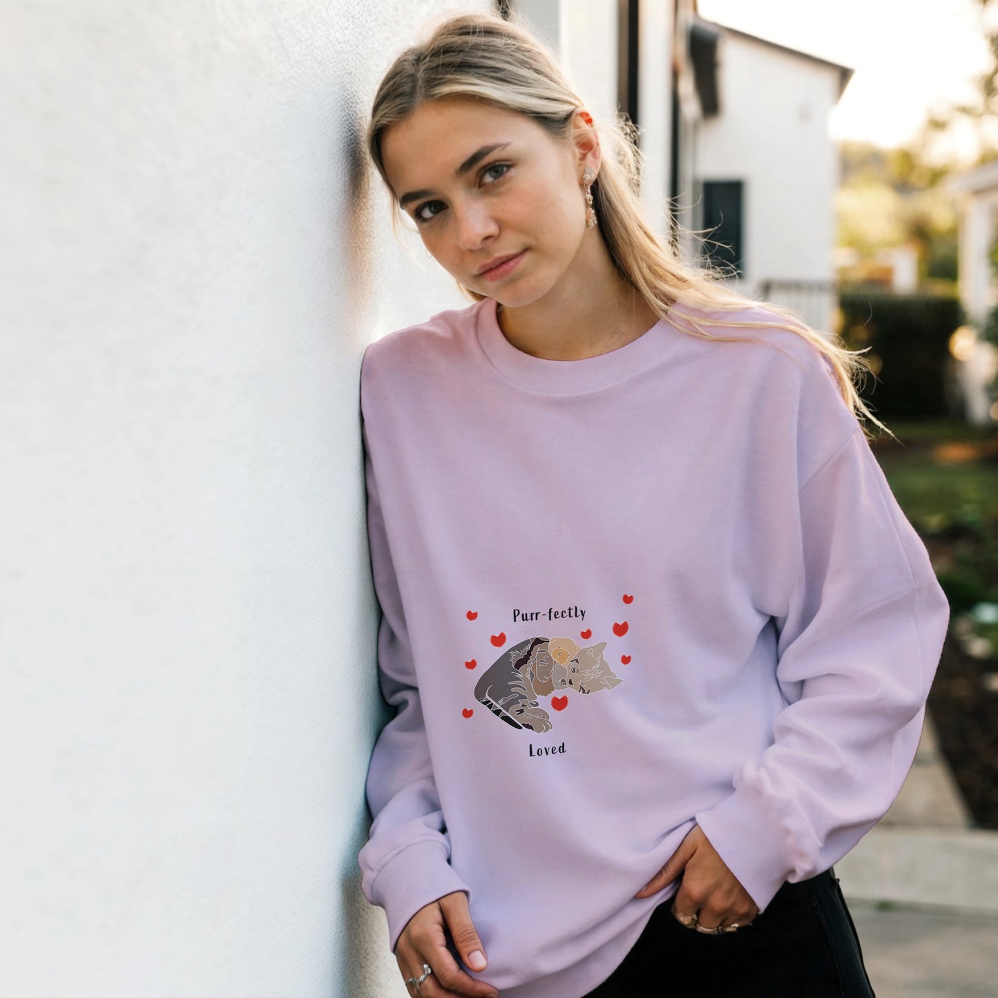 Purr-fectly Loved Kitten Sweatshirt