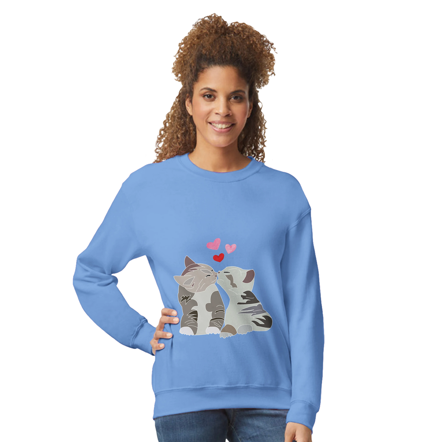 Snuggling Cats Love Sweatshirt